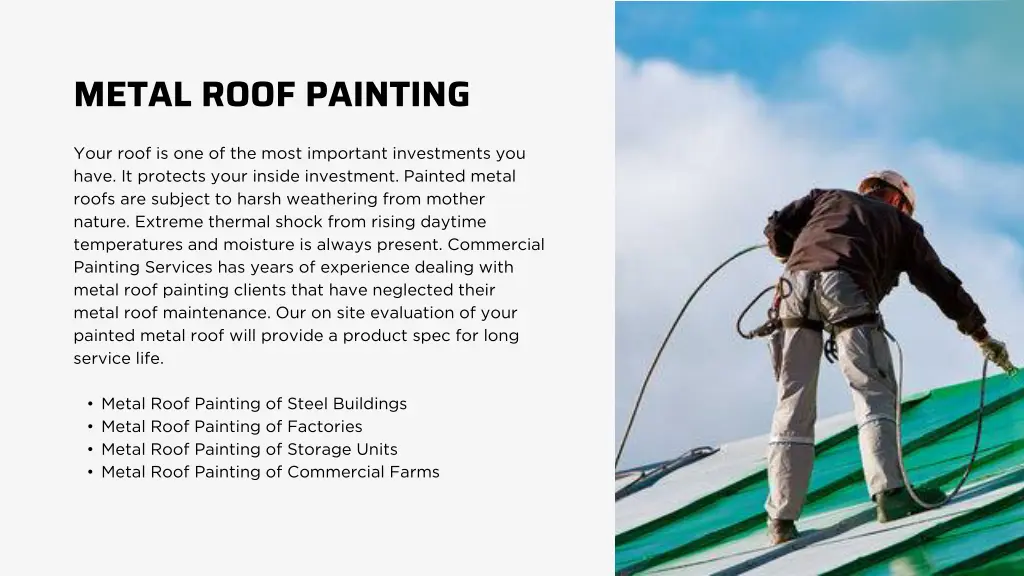 metal roof painting