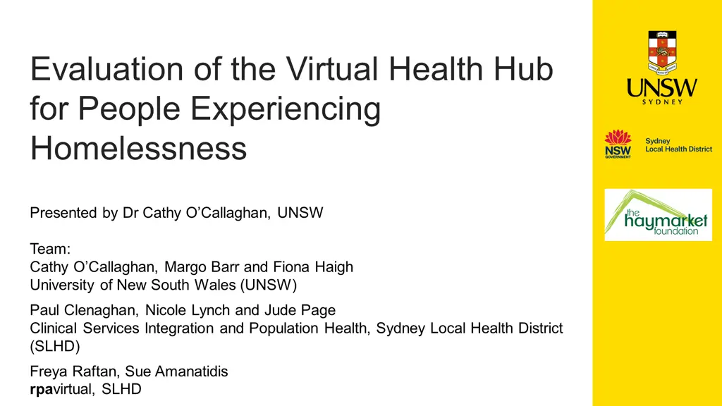 evaluation of the virtual health hub for people