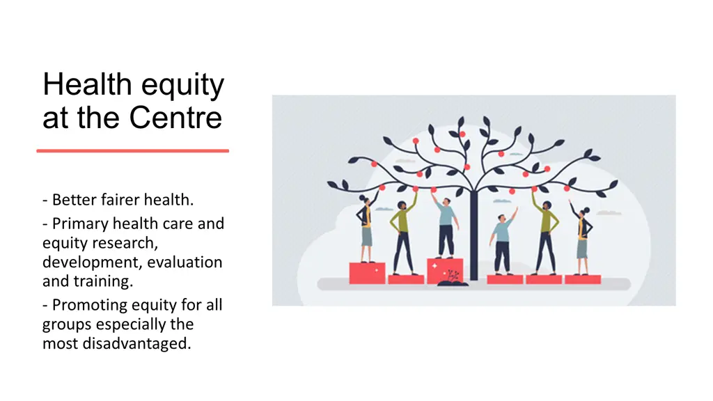 health equity at the centre