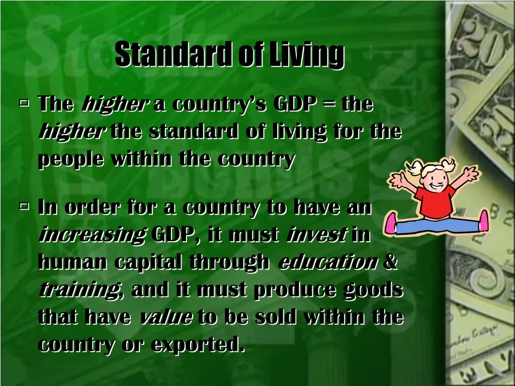 standard of living