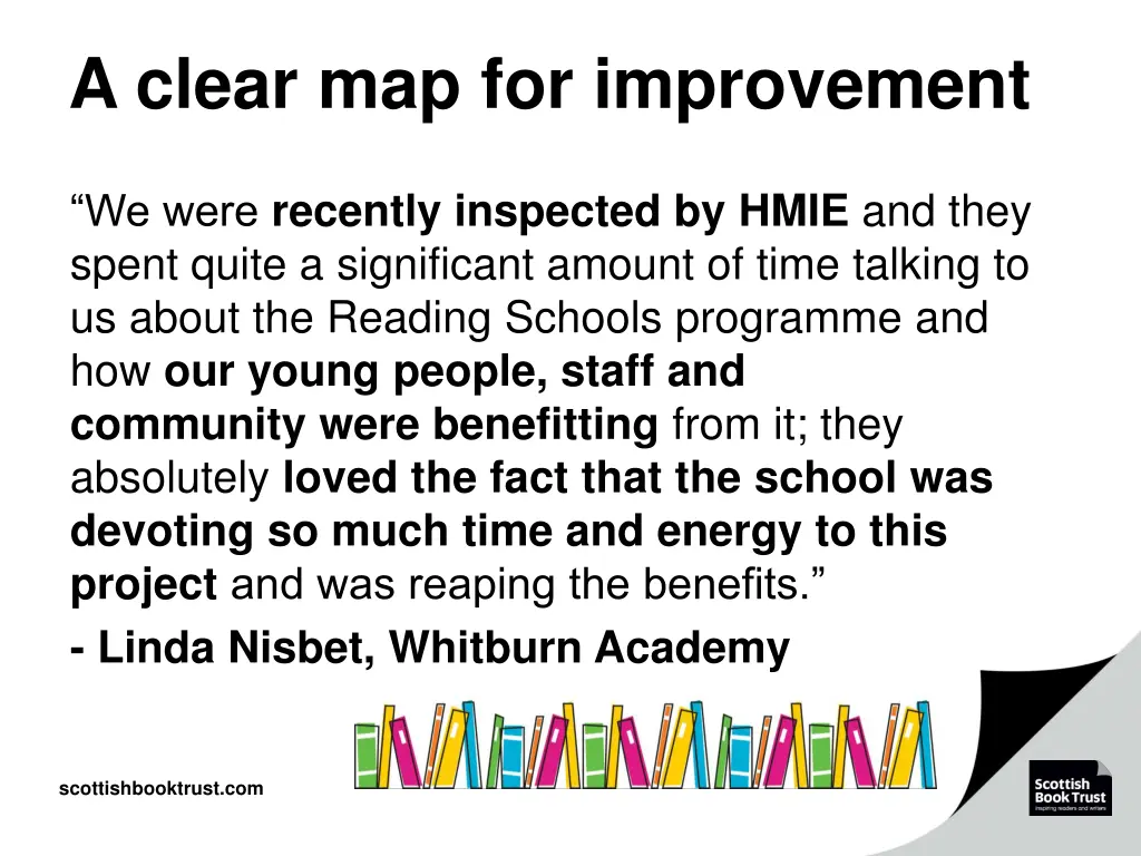 a clear map for improvement