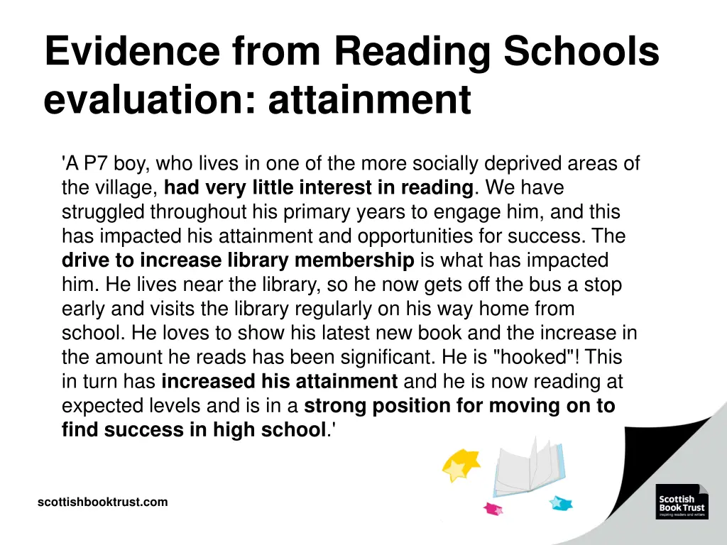 evidence from reading schools evaluation