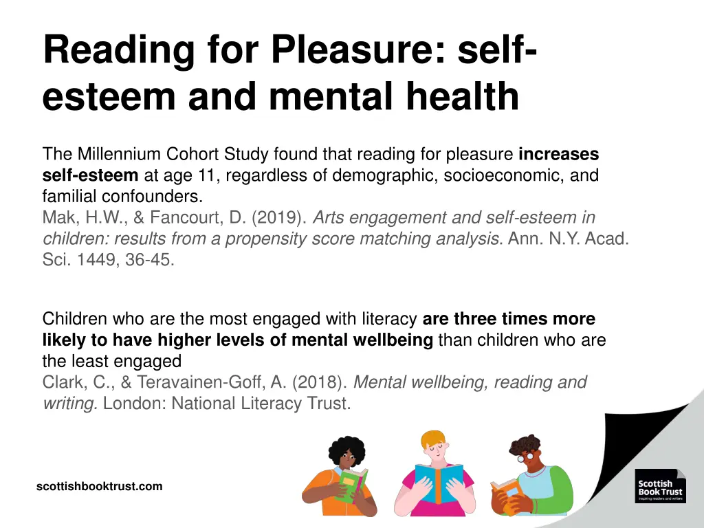 reading for pleasure self esteem and mental health