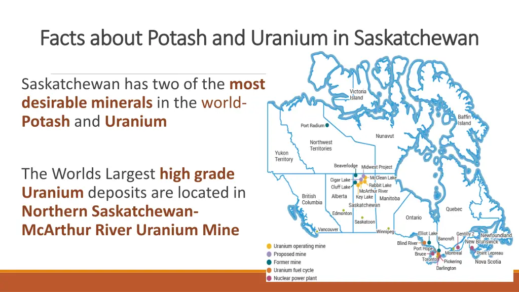 facts about potash and uranium in saskatchewan