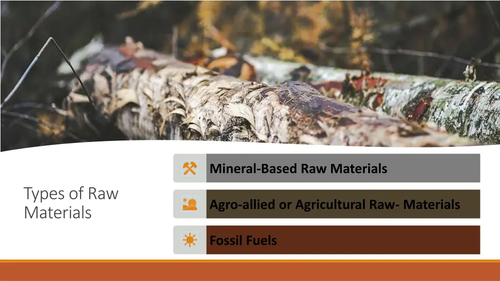 mineral based raw materials