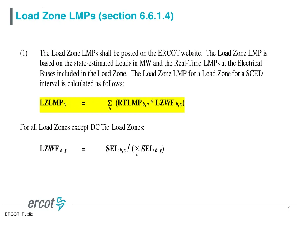 load zone lmps section 6 6 1 4