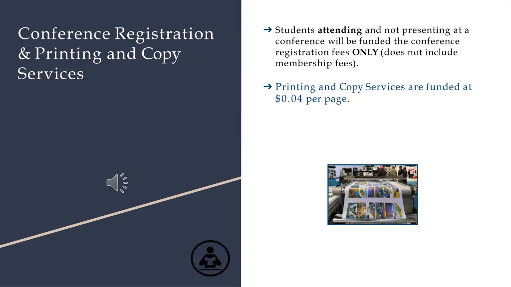 students attending and not presenting