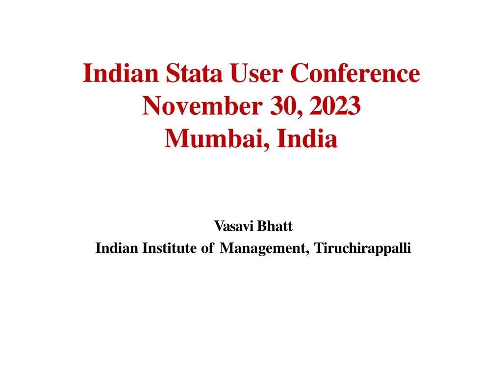 indian stata user conference november 30 2023