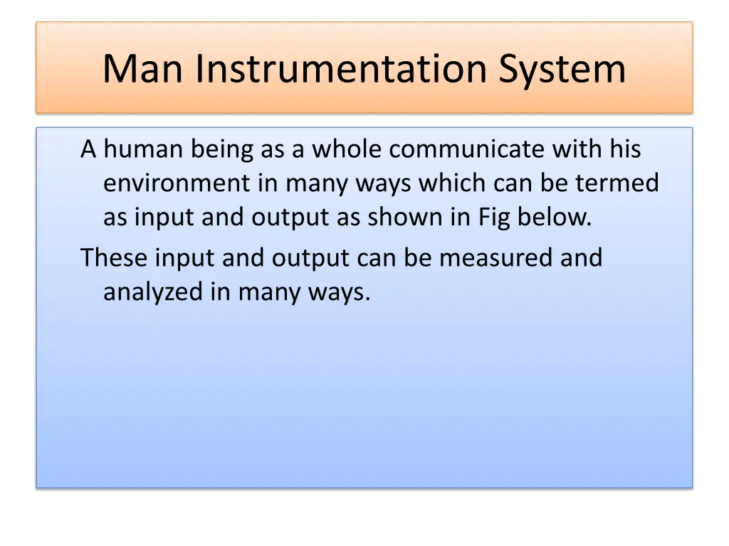 man instrumentation system 8