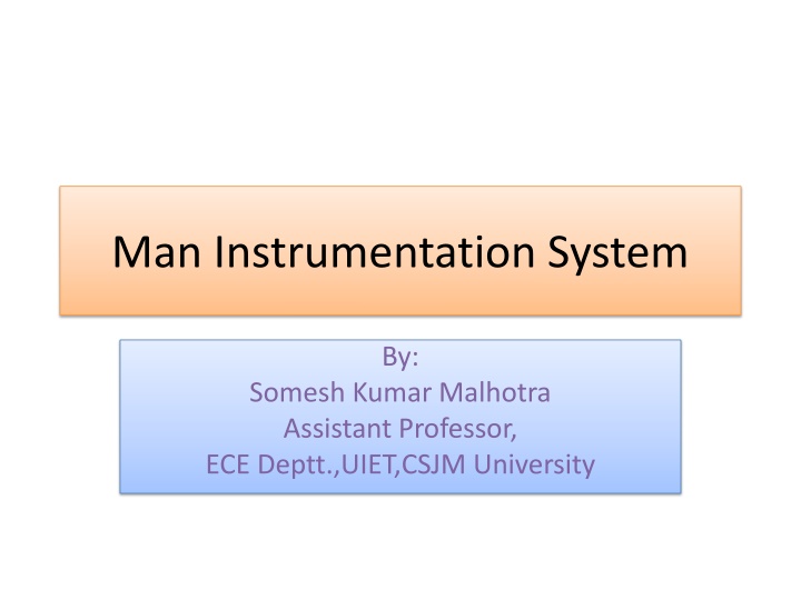 man instrumentation system