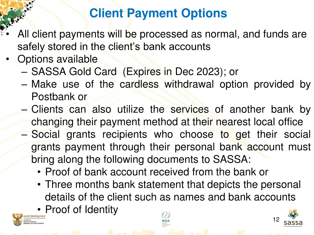 client payment options