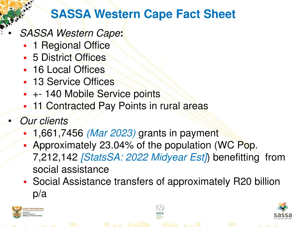 sassa western cape fact sheet