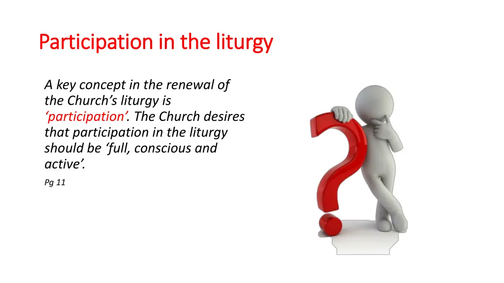 participation in the liturgy participation