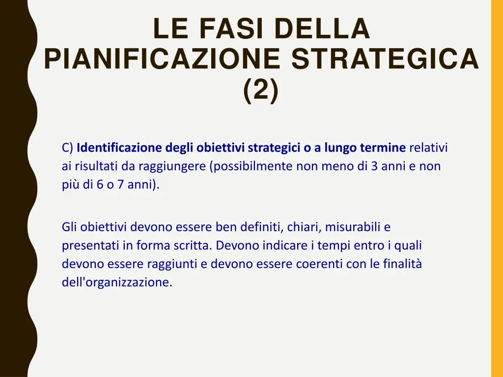 le fasi della pianificazione strategica 2