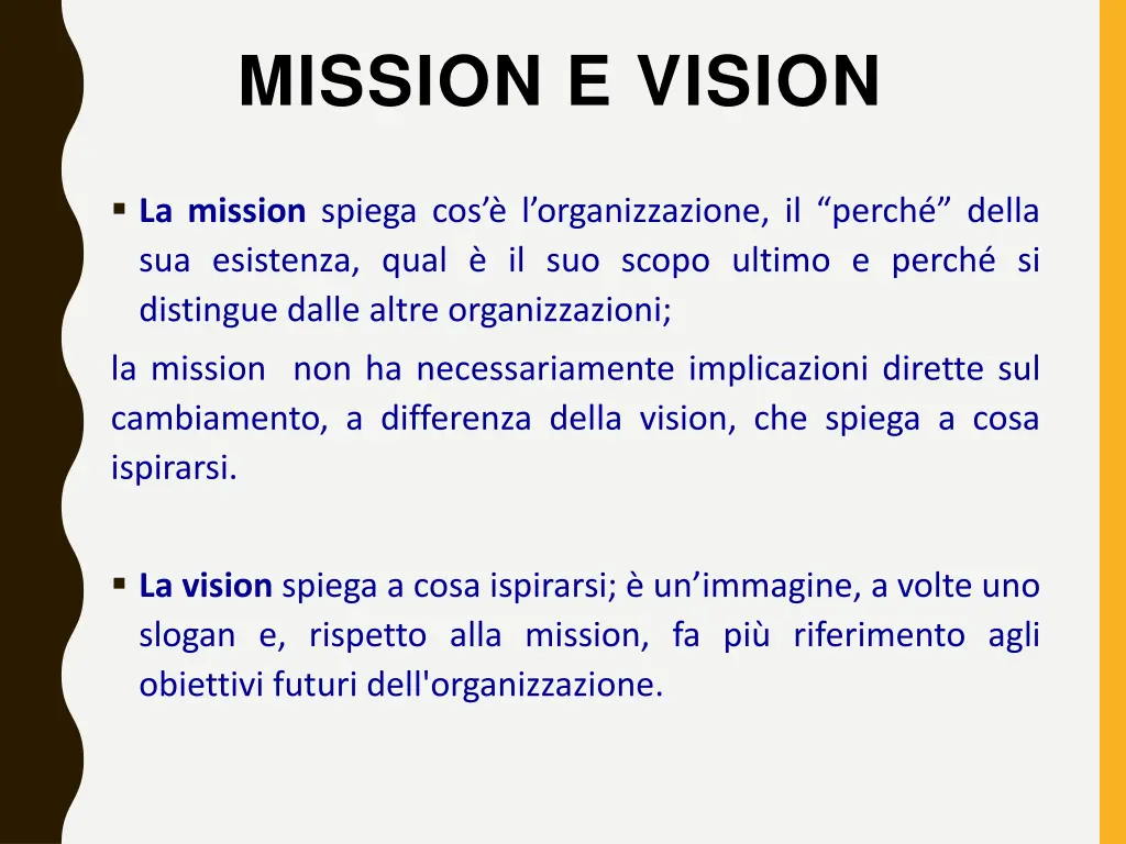 mission e vision