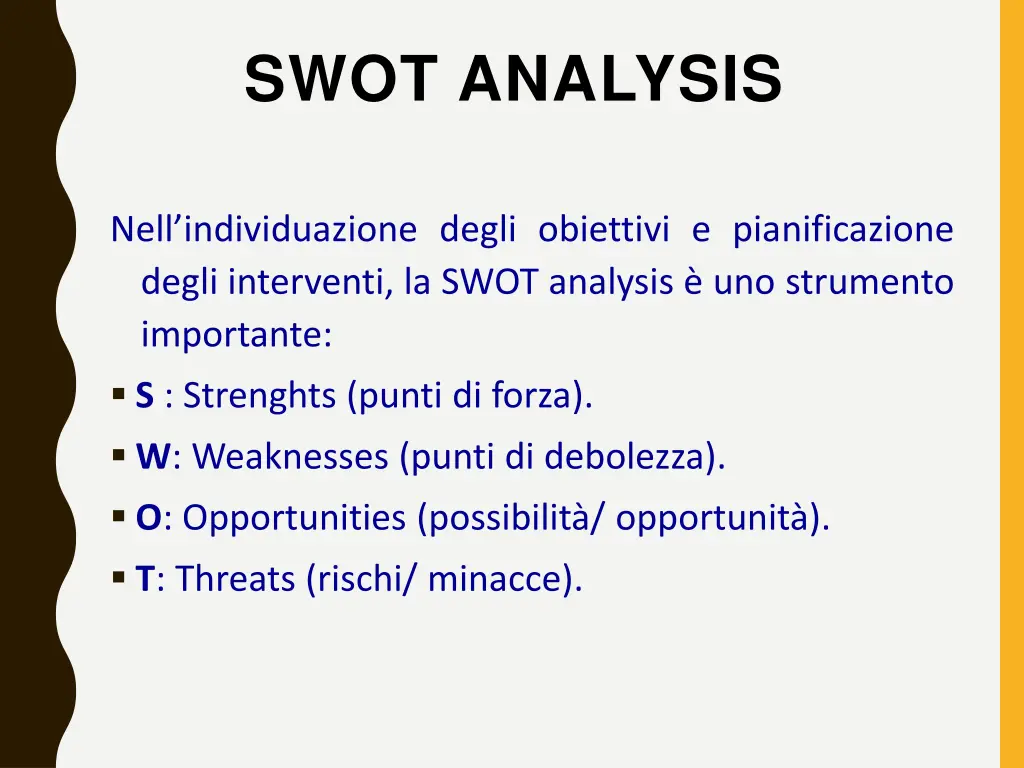 swot analysis