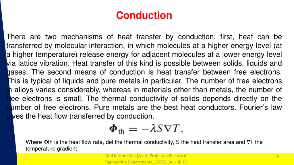 conduction