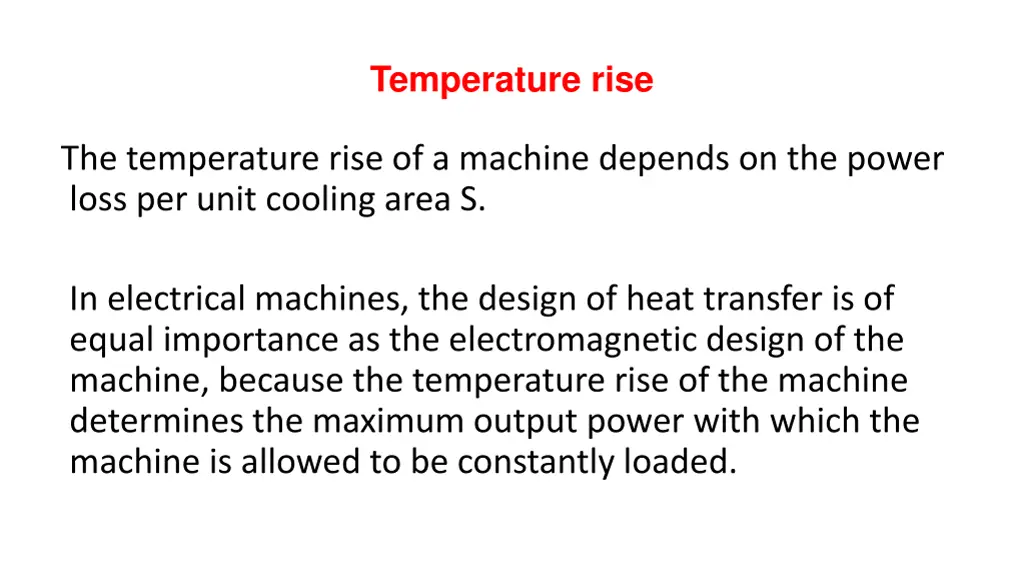 temperature rise