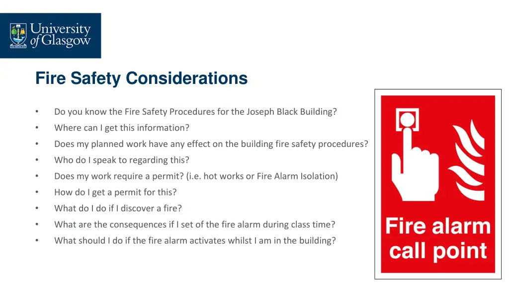 fire safety considerations