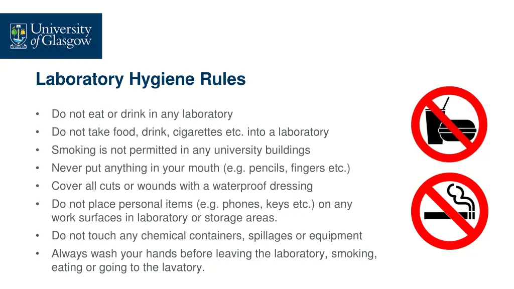 laboratory hygiene rules