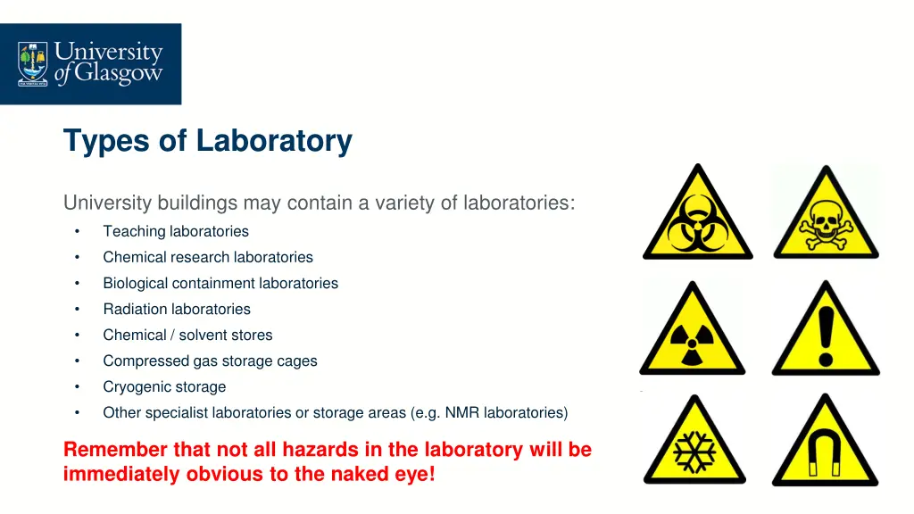 types of laboratory