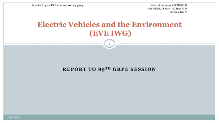 informal document grpe 89 36 89th grpe