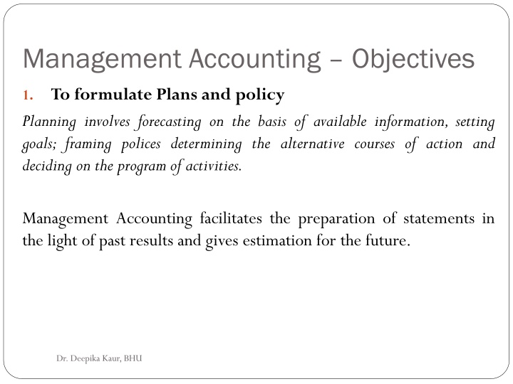 management accounting objectives 1