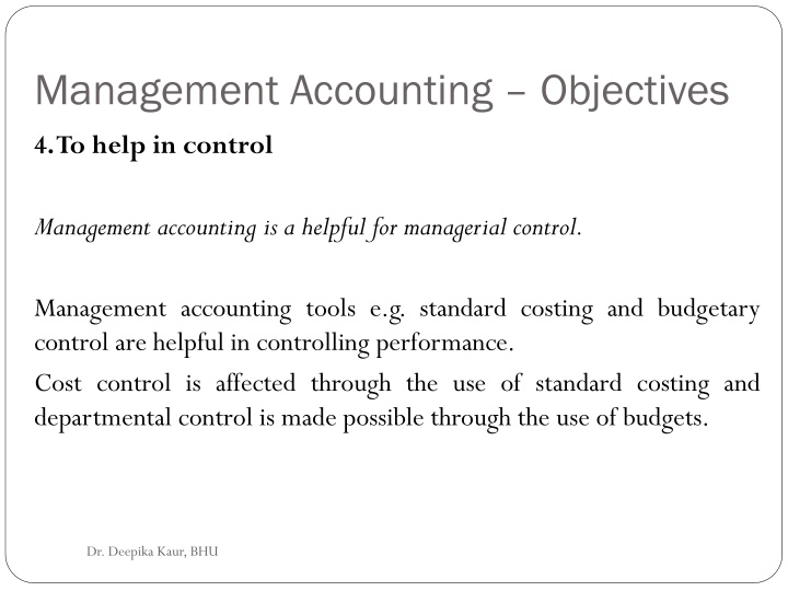 management accounting objectives 4