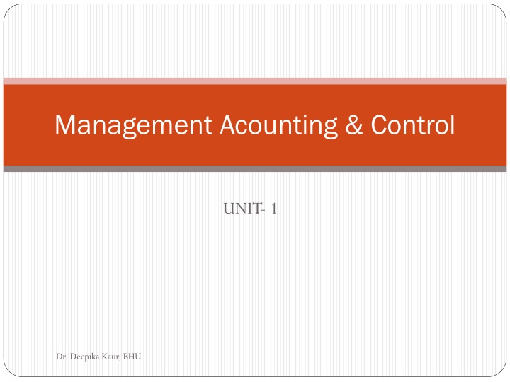 management acounting control