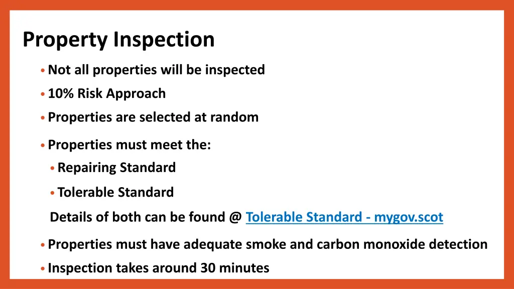 property inspection