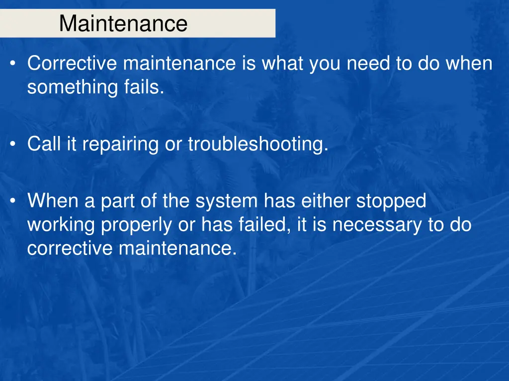 maintenance 2