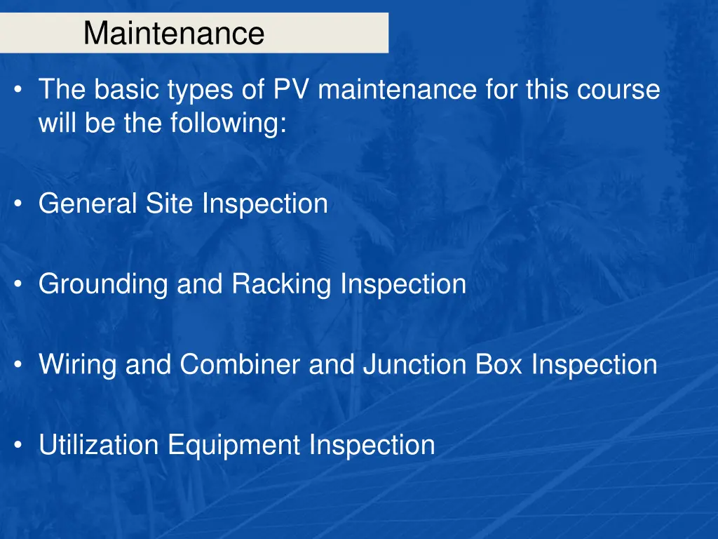 maintenance 32