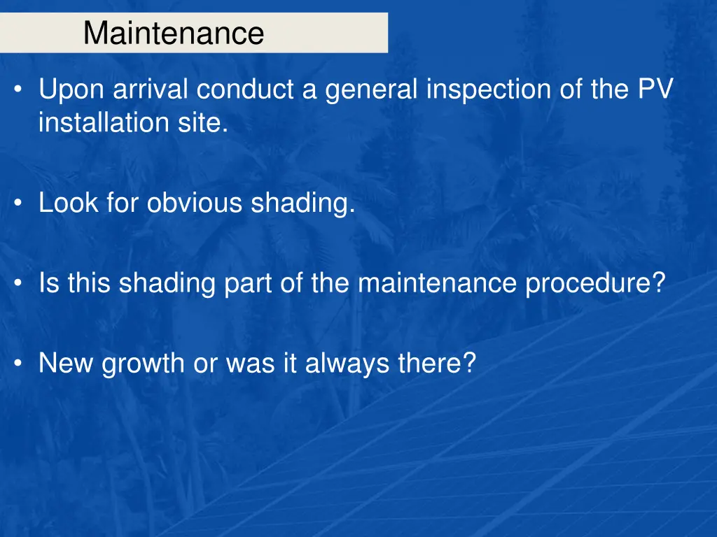 maintenance 35