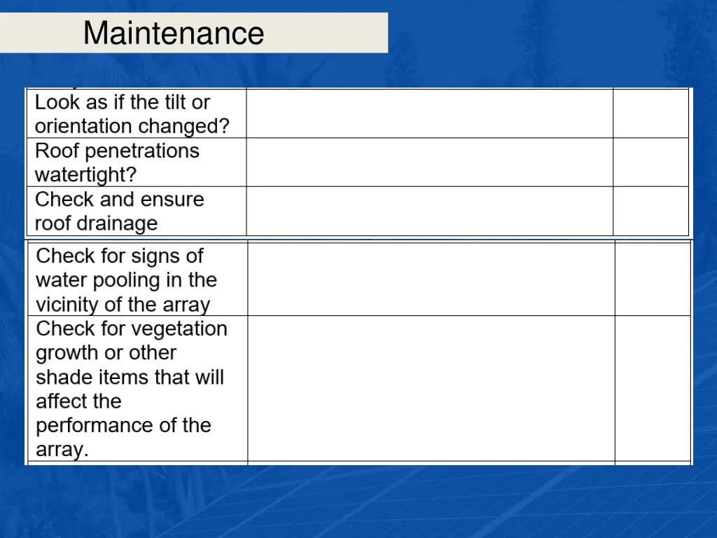 maintenance 42