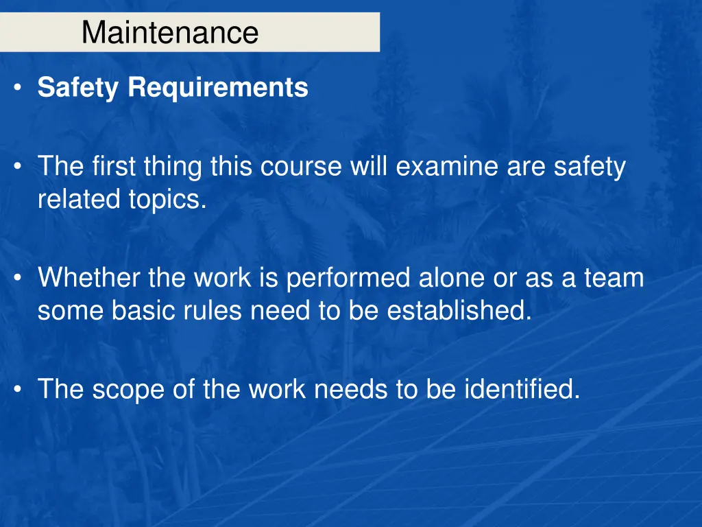 maintenance 5