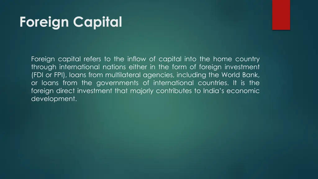 foreign capital 1