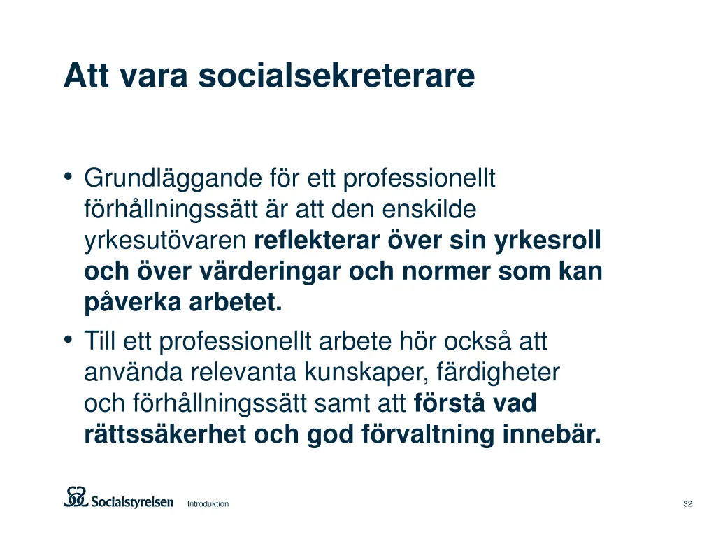 att vara socialsekreterare 1