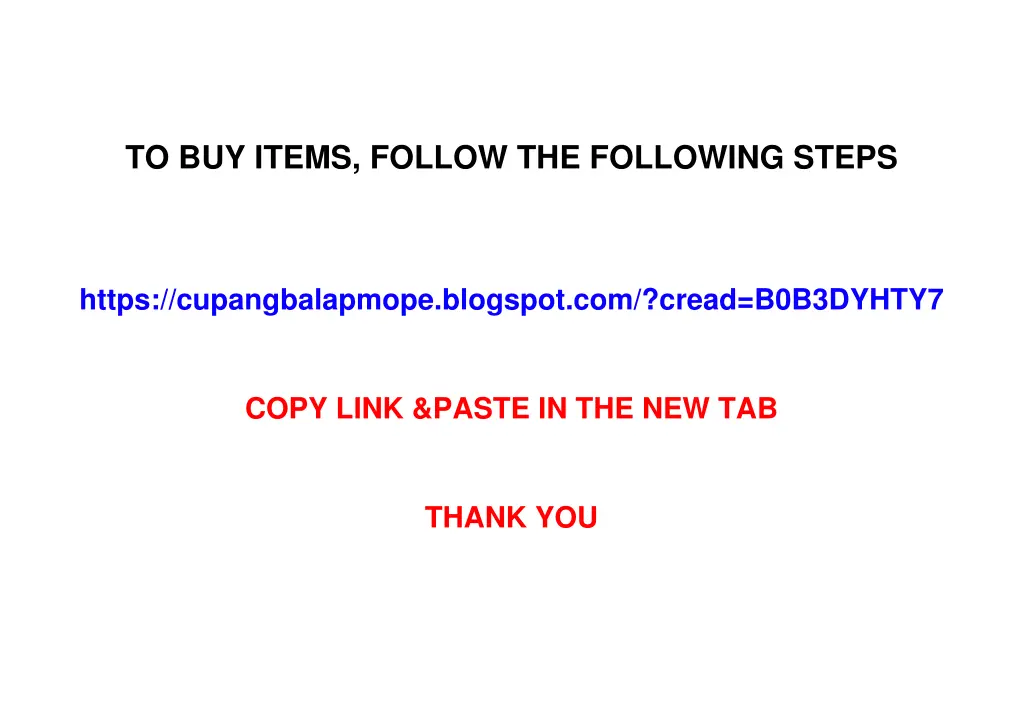 to buy items follow the following steps