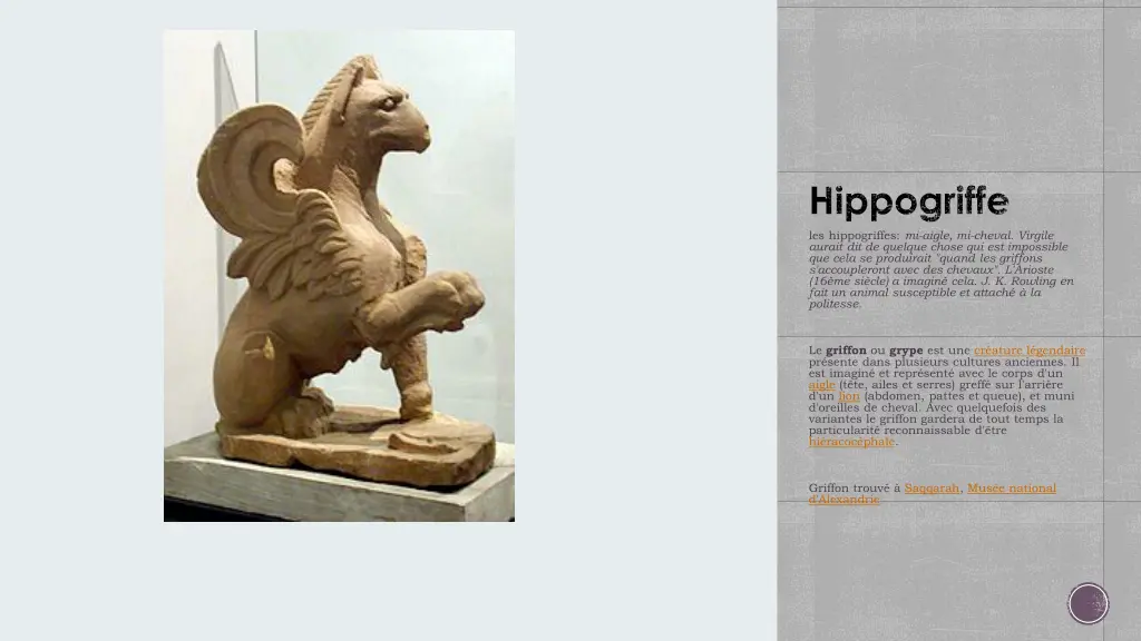 hippogriffe les hippogriffes mi aigle mi cheval