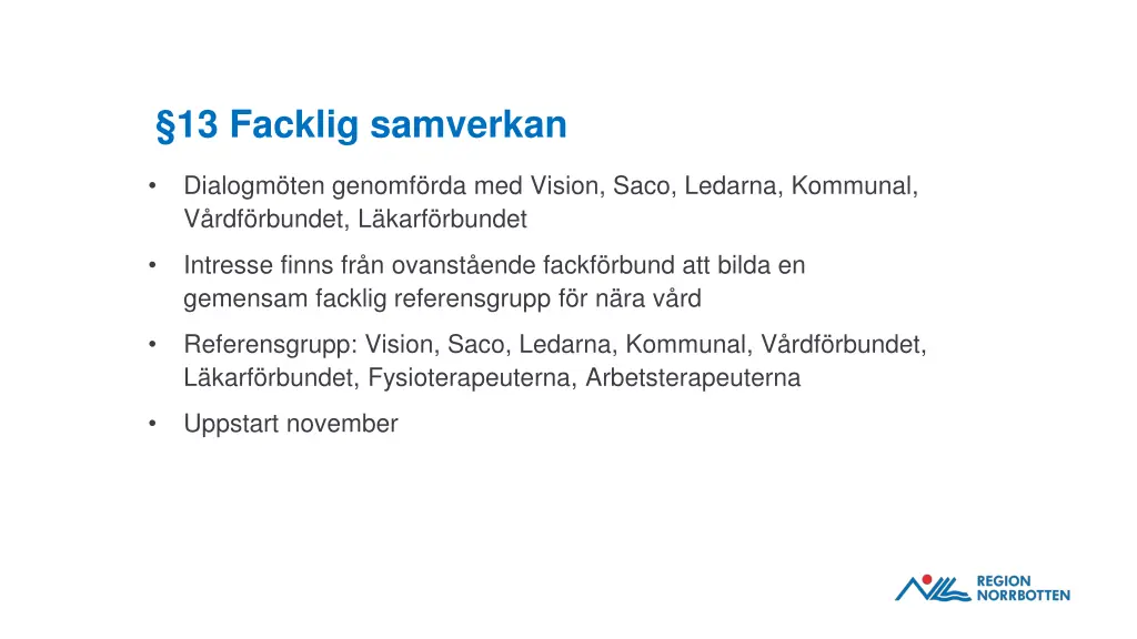 13 facklig samverkan