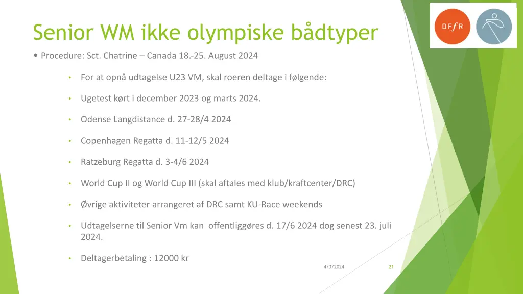 senior wm ikke olympiske b dtyper 1