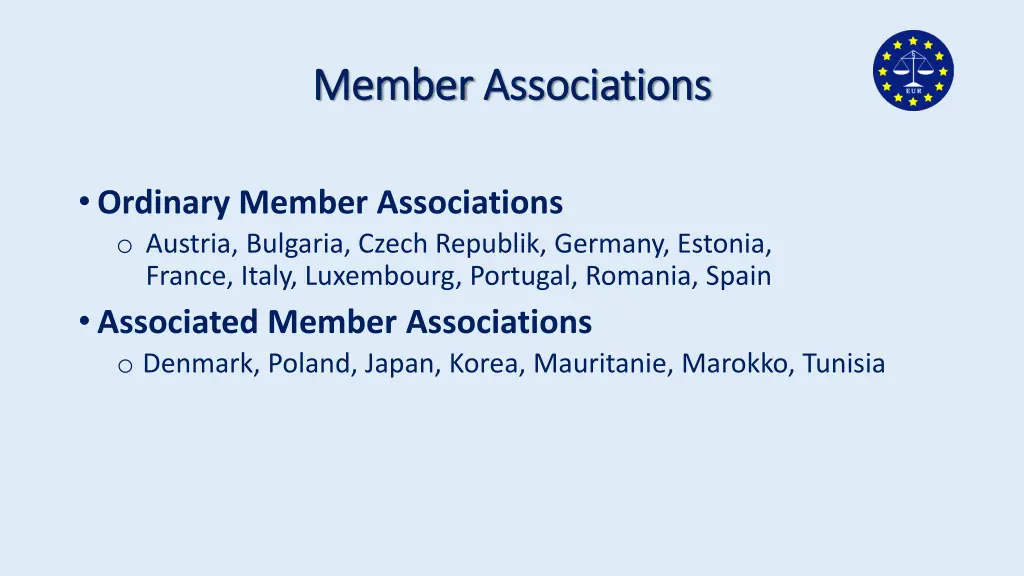 member member associations associations