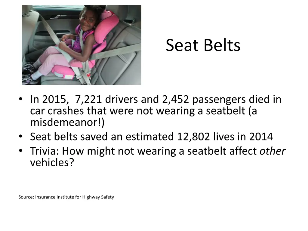 seat belts