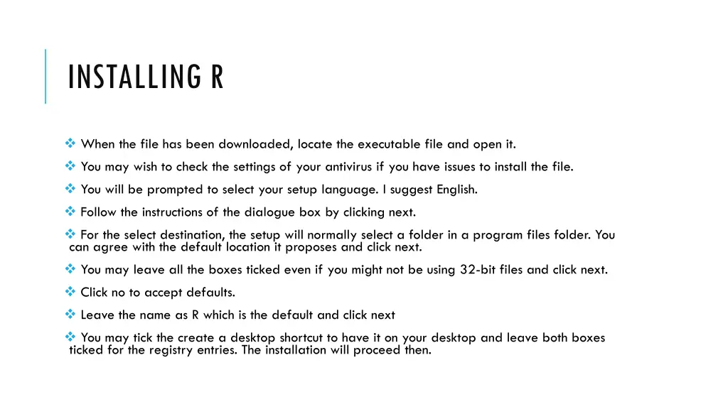 installing r