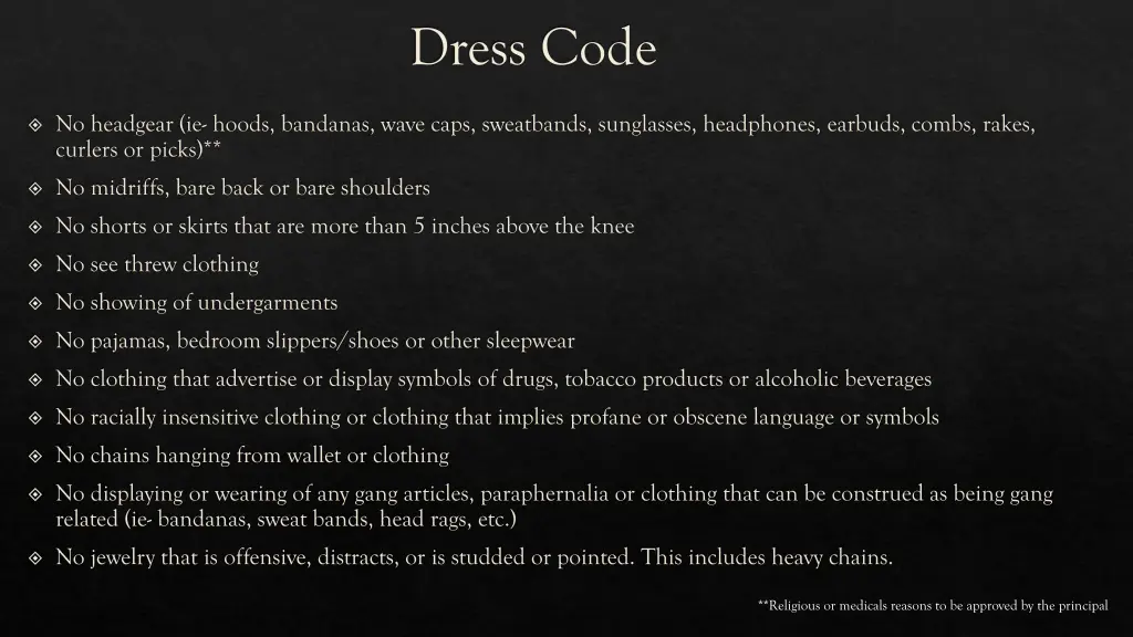 dress code