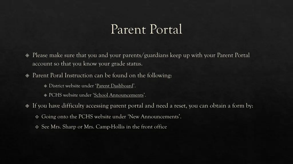 parent portal