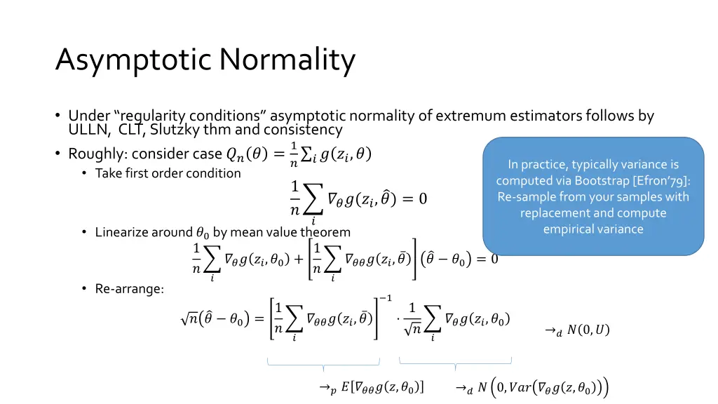 asymptotic normality