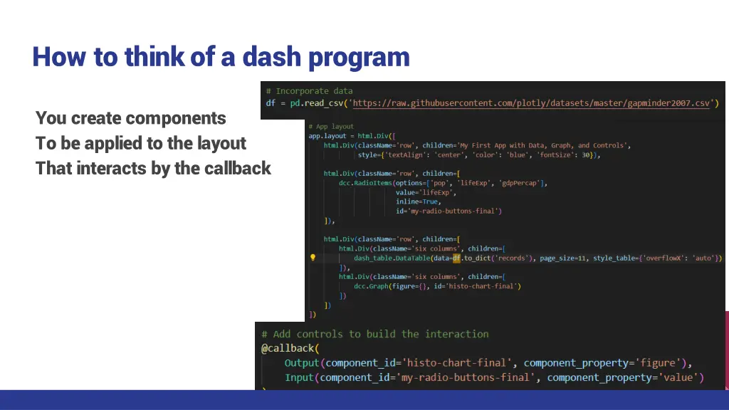 how to think of a dash program 1