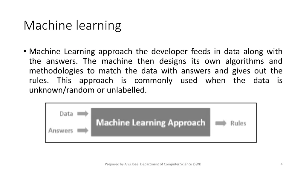 machine learning