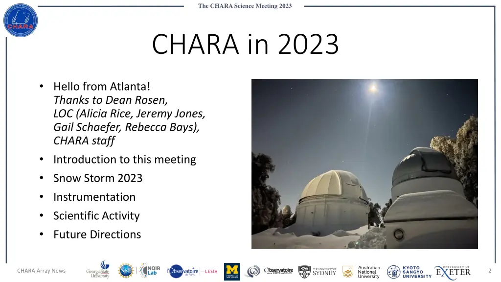 the chara science meeting 2023 1